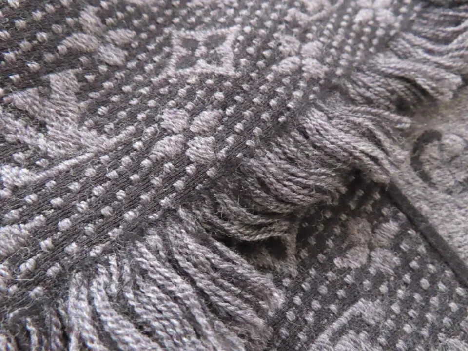ルイ・ヴィトン　エシャルプモノグラム　M78526 グレー Auth Louis Vuitton Men's Scarf Monogram Classic M78526