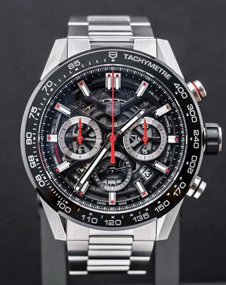 Tag Heuer Carrera Calibre Heuer 02 Skeleton Steel & Ceramic Tag Heuer Carrera Calibre Heuer 02 Skeleton Steel & Ceramic