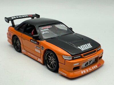 Muscle Machines Import Tuner Nissan S13 Silvia, Orange & Black, 1