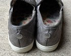 Girls Steve Madden Pewter Quilted Zander Slip-on Sneaker, EUC — photo 3
