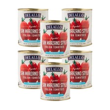 DeLallo Imported San Marzano Style Crushed Tomatoes, 28 oz. Can, Italy 6-Pack