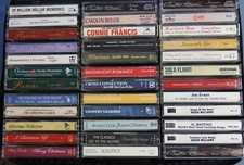 LOT 72 MUSIC CASSETTE TAPES, IN CASE-IT STORAGE TOTE EXCELLENT CONDITION