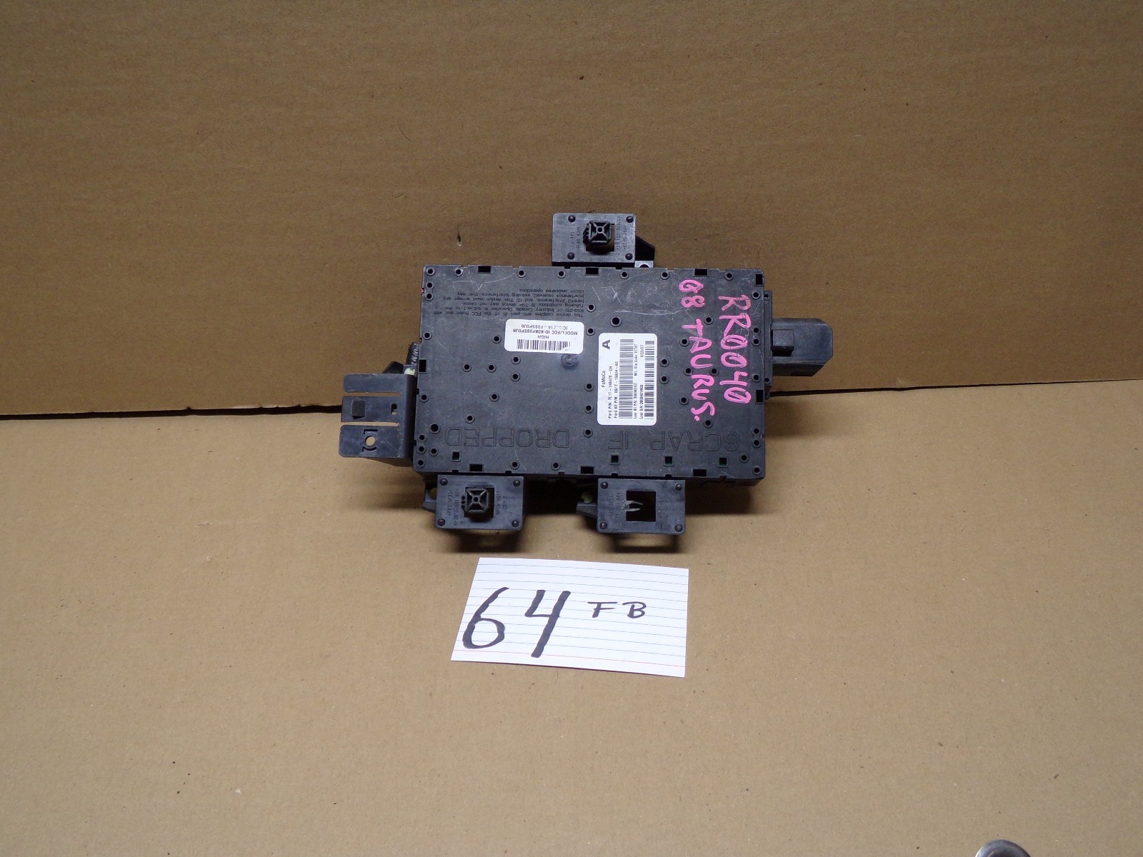 2008 Ford Taurus Used Multifunction Fuse Box Stock #64-FB