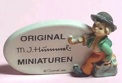 Goebel  Hummel Miniatur USA 280-P Frölicher Wanderer  Bavarian Olszewski 2 cm