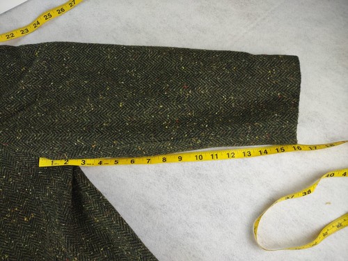 White Stag Wool Blend Tweed Blazer Coat Green Plus Size 20W 3 Button Jacket - Picture 10 of 11