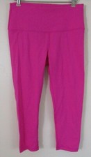 90 degree M women's bright pink leggings yoga pants gym training athletic