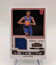 Kobe Brown 2023-24 Panini Contenders Basketball Rookie Ticket Relic RC #RTS-BRN