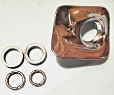 1959 Oldsmobile Windshield Wiper LH Escutcheon cover W/Nozzle N/Mount Hardware