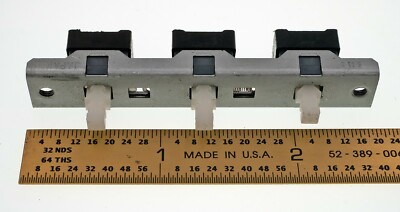 Alps interlocked Push Button Switch Piano Type DPDT 6 Pin 3 Row