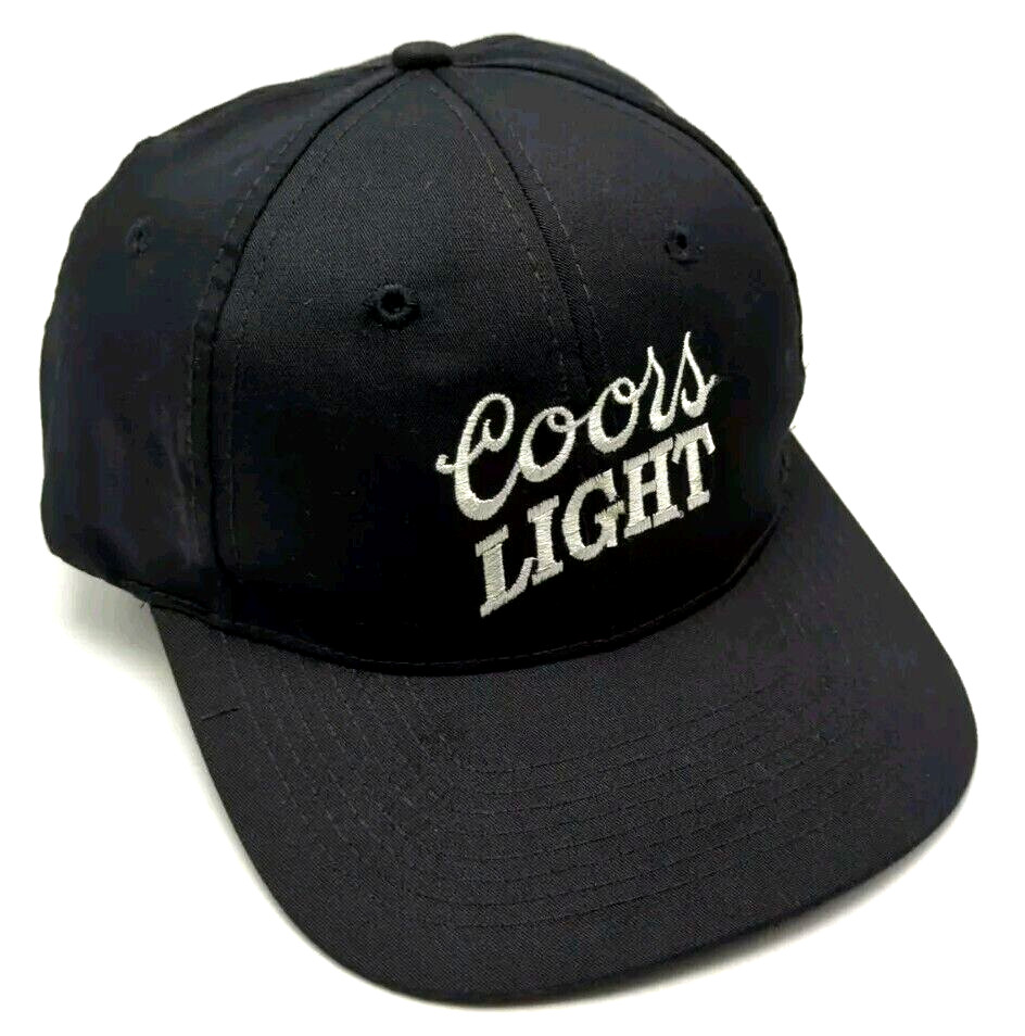 COORS LIGHT hat black adjustable snapback cap - image 1