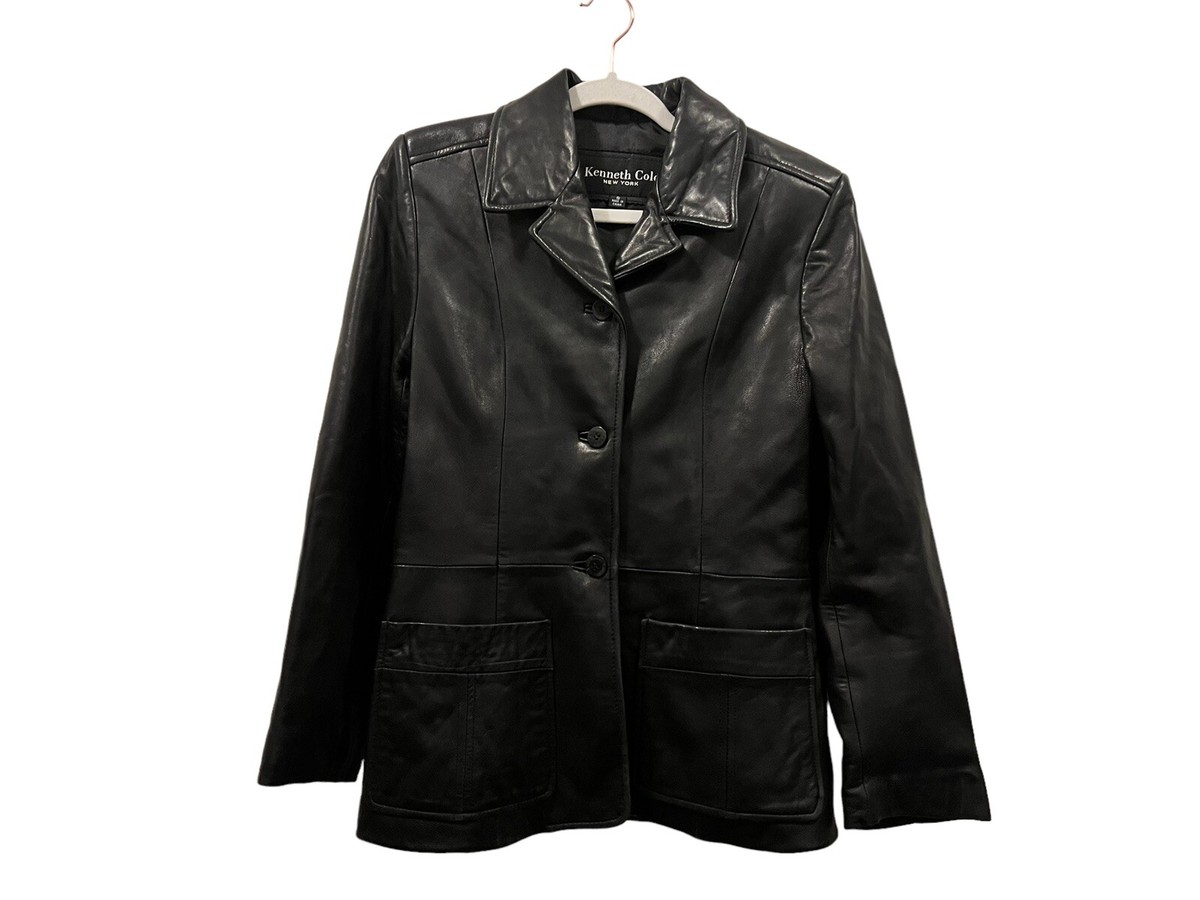 KENNETH COLE NEW YORK Leather Jacket Black | eBay KENNETH COLE NEW YORK Leather Jacket Black | eBay
