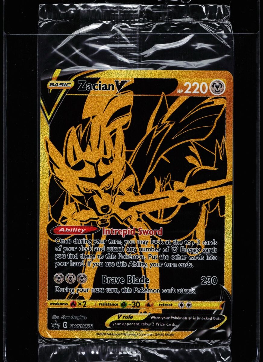  Pokemon - Zacian V - SWSH076 - Black Star Promo