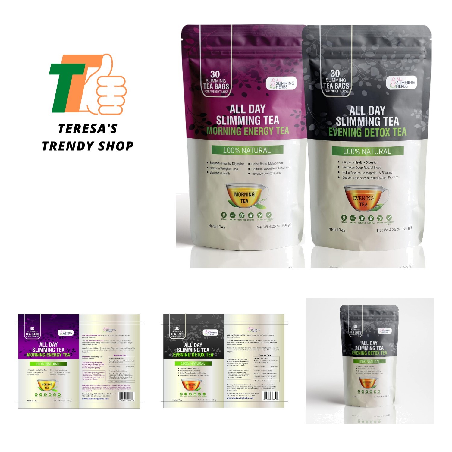 For Weight Loss - All Natural 30 Days Detox Tea That Fla...
