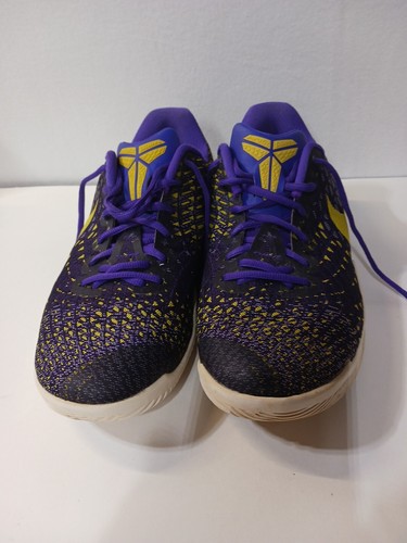 Size 12 - Nike Mamba Instinct Fierce Purple / Yellow 852473-500 - Picture 2 of 9
