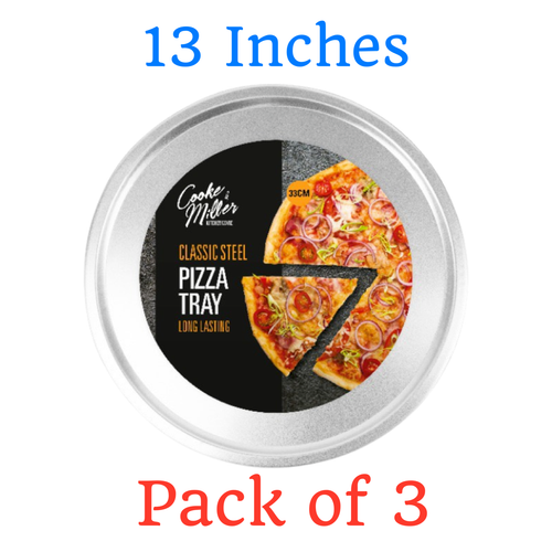 Bandeja de Horno Redondo De 12 Pulgadas NUEVO Pizza Pan-Antiadherente  Bandeja de pizza Clásico De Acero Para Hornear | eBay