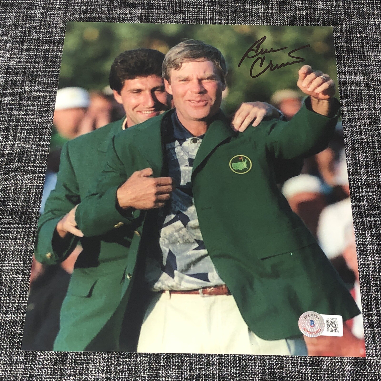 Ben Crenshaw Autographed Signed 8X10 PHOTO MASTERS PGA GOLF BECKETT BAS COA 