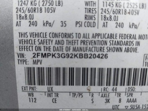 Used Ignition Switch fits: 2019 Ford Edge dash mounted push button assembly Grad - Picture 9 of 24