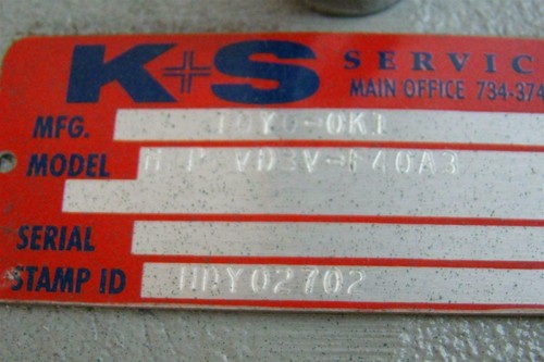 K+S Services Toyo-Oki Hydraulique Moteur HDY02702 HIP-VD3V-640A3 - Picture 6 of 11