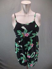 OLD NAVY Size M (8) Womens Multicolor Floral Open Back Cami Short Sundress 079