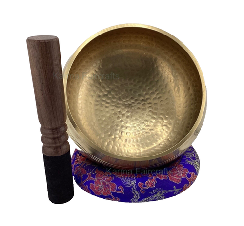 Hand hammered singing bowl. 6.2 inch Tibetan Sound Bowl set with Mallet cushion - Picture 5 of 5
