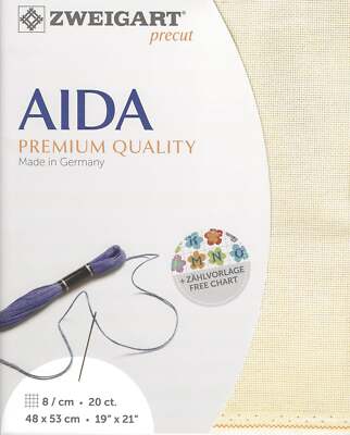 Precut Zweigart Aida extra fine 20 count Ivory 3326/264