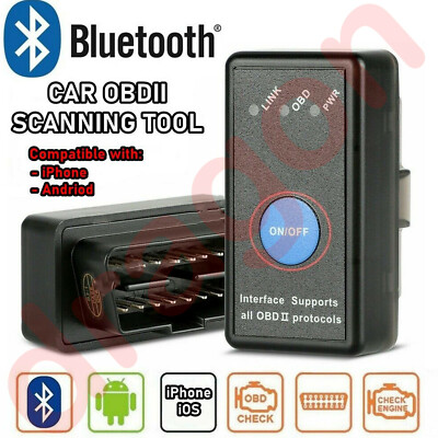 OBD2 Auto Bluetooth Scanner Codeleser OBDII ELM 327 Diagnose-Tool für iPhone