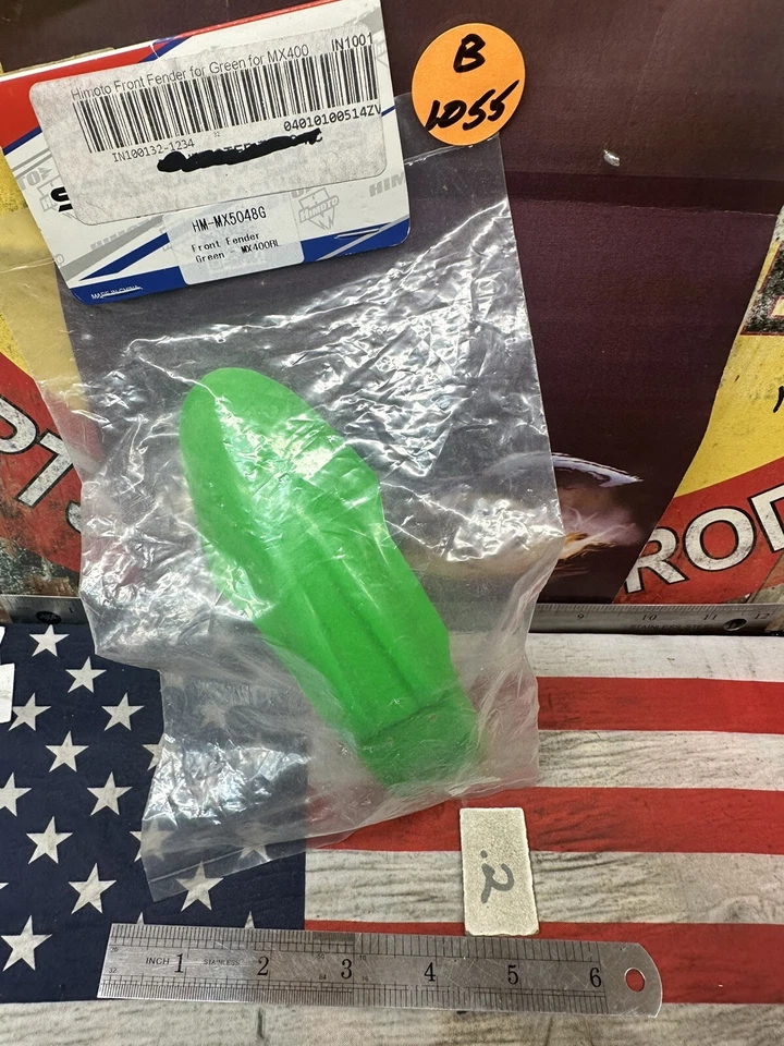 HIMOTO MX5048R Mudguard Front Fender Replacement HIMOTO 1/4 MX400RL Green 1pc. - Image 3 of 4