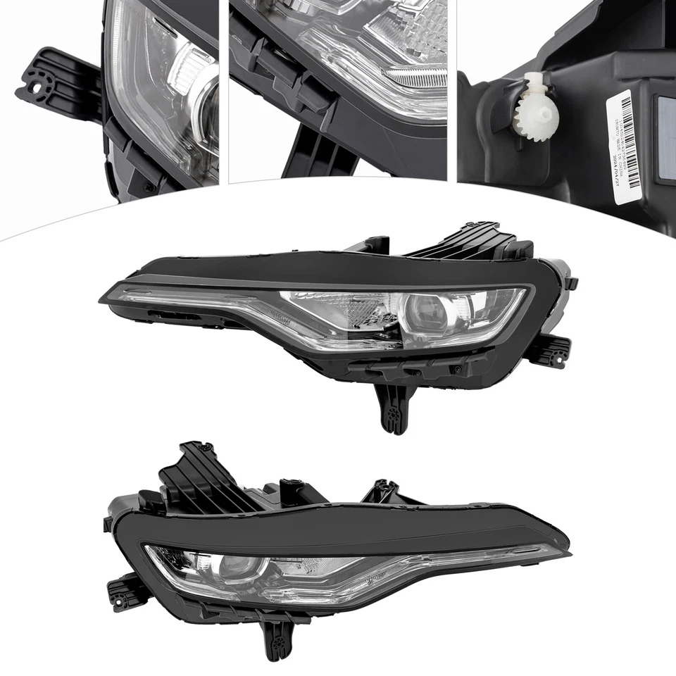 Headlights For 2019-2024 Chevrolet Camaro SS 1SS 2SS RS Full LED Headlights Pair Foto 3 de 4