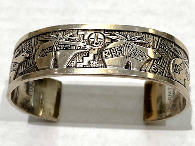 Vintage Roderick Tenorio (RMT) Navajo Sterling Silver Cuff | eBay