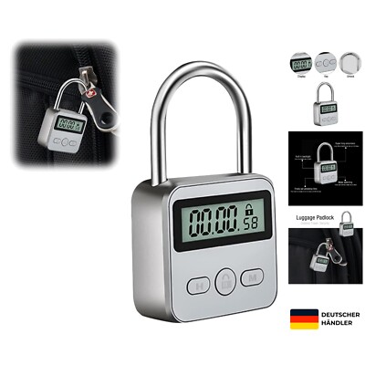 CJBIN Digitale Zeitschloss, Time Lock mit LCD-Display, Küchensafe Zeitschloss
