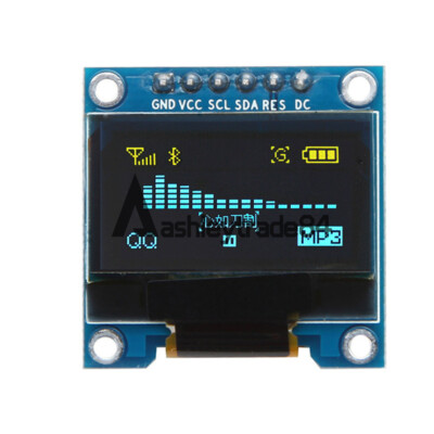 0.96 '' 6Pin Oled Display Modul Iic I2C Spi Blau&gelb für Raspberry Pi