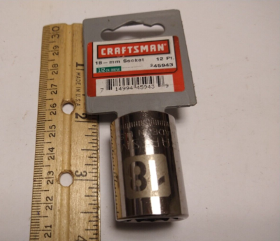 Vintage Craftsman 18MM 12 Pt 1/2