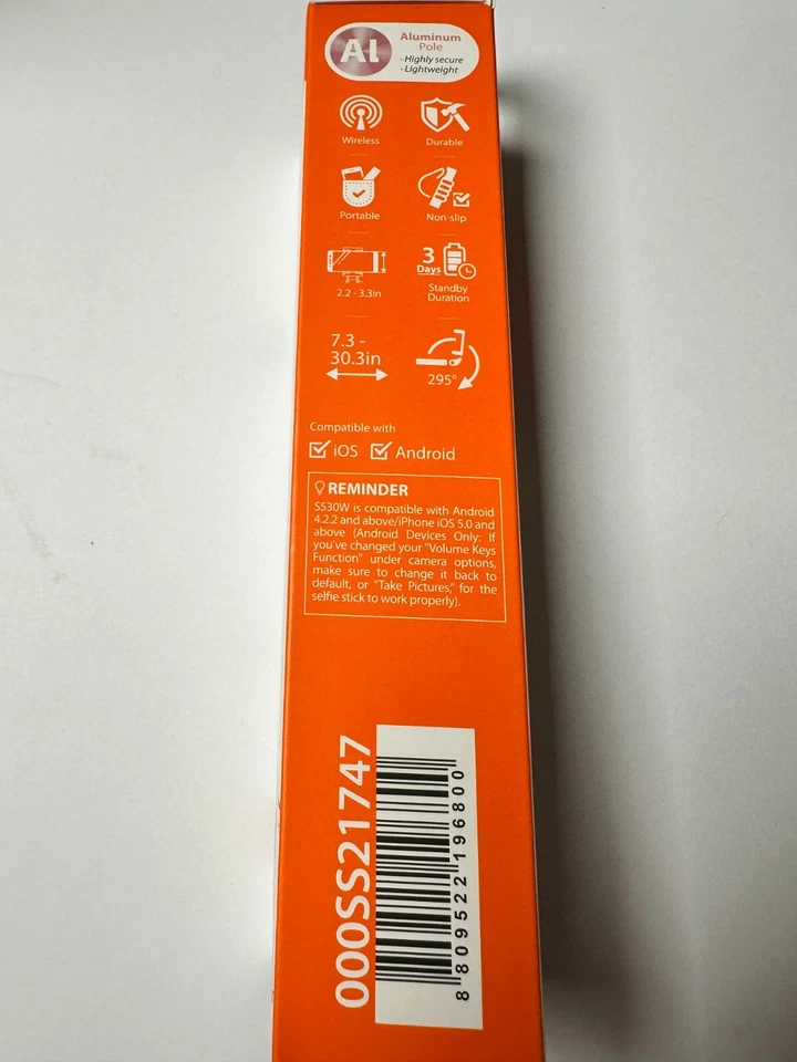 Spigen S530w Wireless Selfie Stick 77cm pink rosa iOS Android - Bild 3 von 3