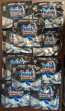 LOT OF 10 - FINISH 12CT QUANTUM ULTIMATE CLEAN & SHINE DISHWASHER DETERGENT TABS