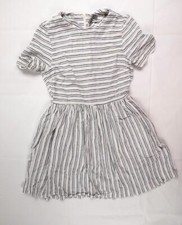 ASOS Women’s Size 6 Linen Blend Dolman Short Sleeve Zip Up Midi Dress