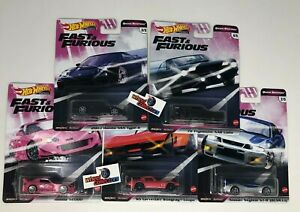 HOT WHEELS 2020 FAST /& FURIOUS QUICK SHIFTERS SET OF 5 CAR CASE J IN STOCK