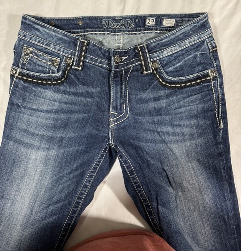 Miss Me Blue Jeans JE5095C3 Signature Cropped Size 29 - 第 2/8 張圖片