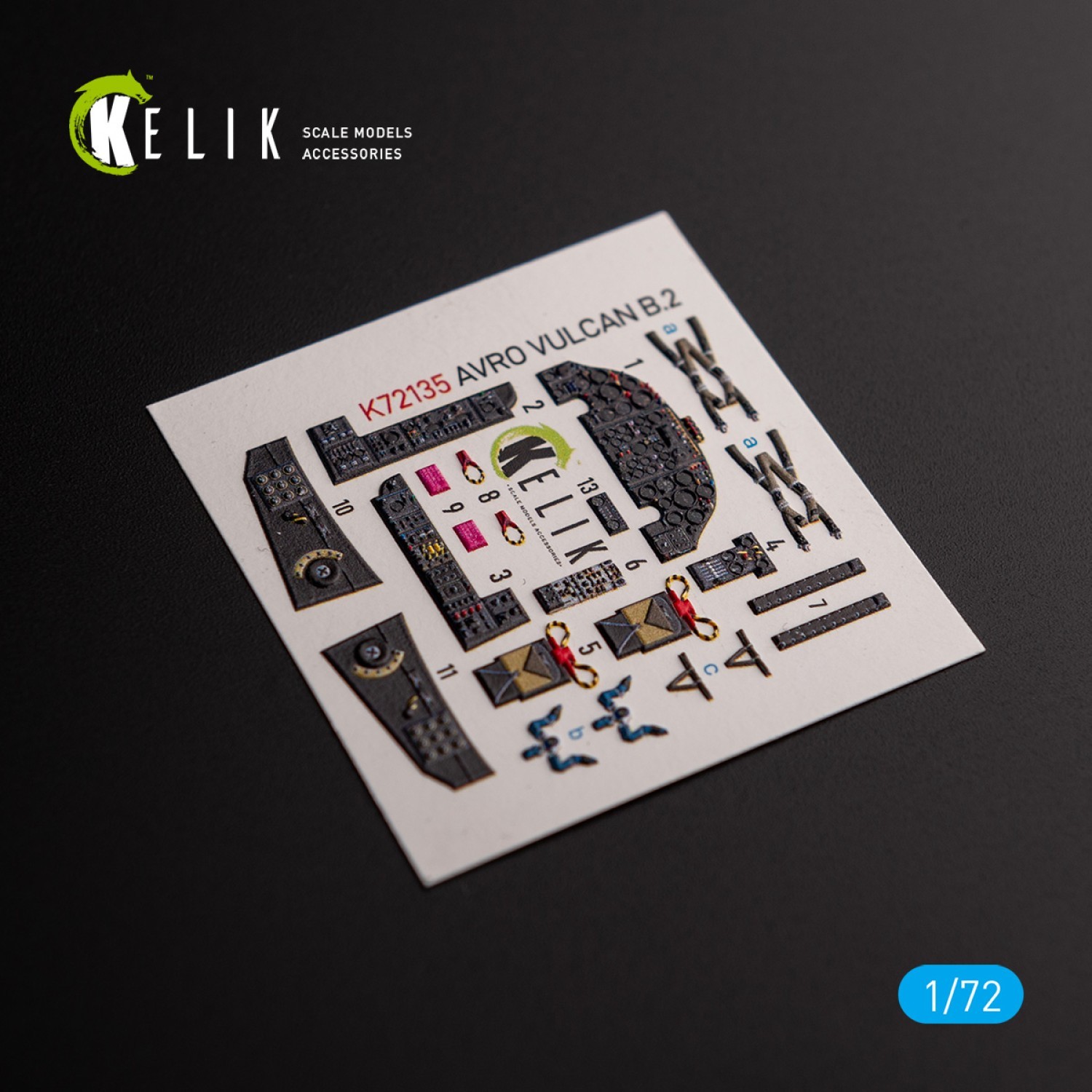 AVRO VULCAN B.2 Front cockpit 3D Interior Decals for Airfix Kit 1/72 K72135