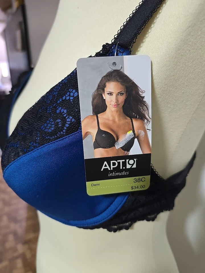 NUEVO CON ETIQUETAS APT. 9 sujetadores estilo Demi surtidos, tallas 38 C Foto 2 de 3