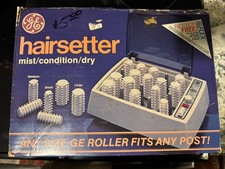 Vtg General Electric Mist Dry Hairsetter Hot Rollers B2HCD-4 Hot Rollers WORKS