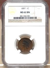 1897 INDIAN CENT NGC MS62BN 342001