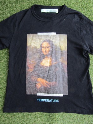 Off-White Mona Lisa Virgil Abloh T-Shirt - Größe M Herren - Schwarz