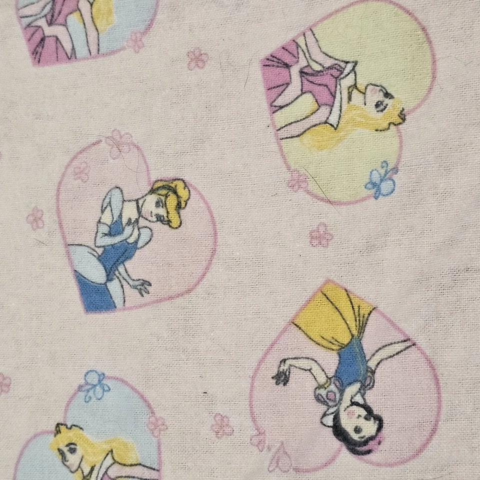 Disney Princesas Rosa Bebé Niña Recepción Manta Franela Corazones 28x27" Foto 4 de 4