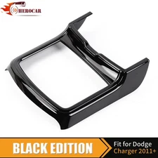 Black Inner Center Cup Holder Covers For Dodge Charger 300C 2011-23 Accessories