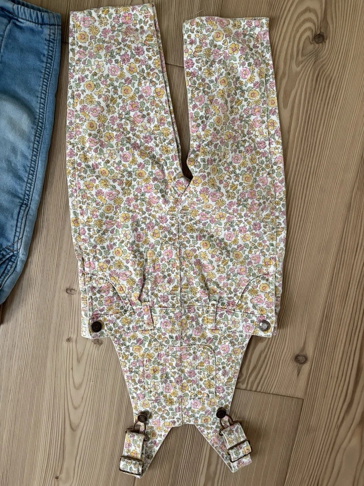 Osh Gosh Bgosh Carters. Baby Girl Overalls 12-18 Months Bundle of 2 Euc Cute - Image 3 of 4