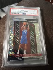 2018 PANINI PRIZM FAST BREAK PRIZM #184 SHAI GILGEOUS-ALEXANDER ROOKIE RC PSA 9