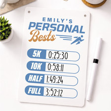 Personalizzato Running Personal Best Tracker | Personalizzato PB Display Board Runner Regalo