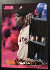 2024 Topps Stadium Club Baseball Willie Mays #248 Pink Foil San Francisco Giants