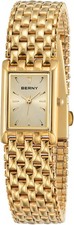 BERNY Gold Watches for Women Updated Ladies Quartz Wrist Watches Stainless Steel