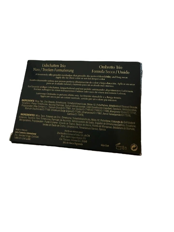 Jafra Powder Eyeshadow Trio Wet/Dry Formula "Cote D’azur" Rose Bleu Lumiere NEW - Image 4 of 4